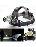 Lanterna de cap 3 x Led Cree XML, T6, frontala
