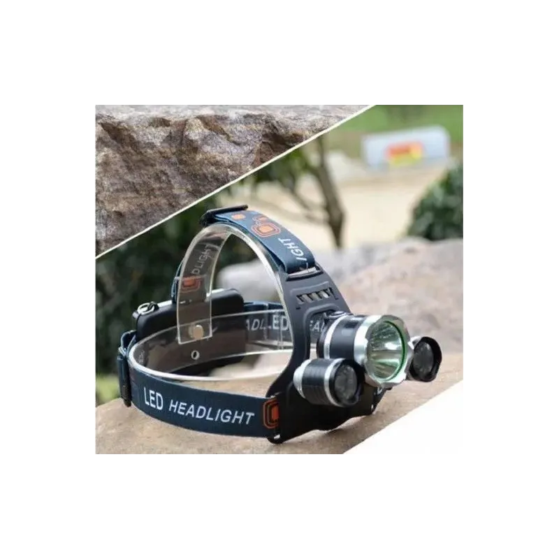 Lanterna de cap 3 x Led Cree XML, T6, frontala