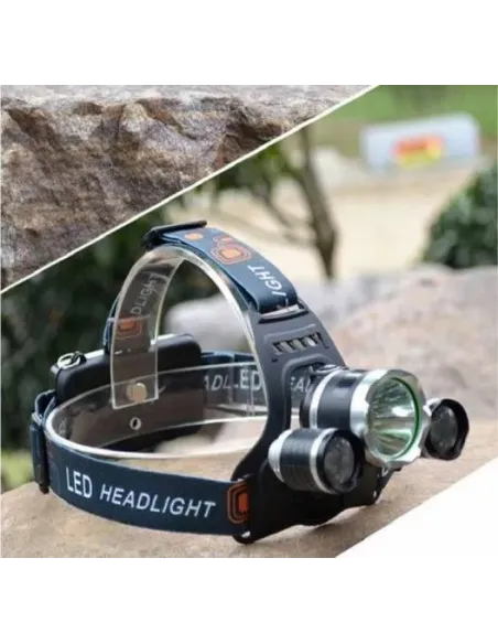 Lanterna de cap 3 x Led Cree XML, T6, frontala