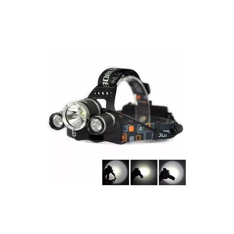 Lanterna de cap 3 x Led Cree XML, T6, frontala