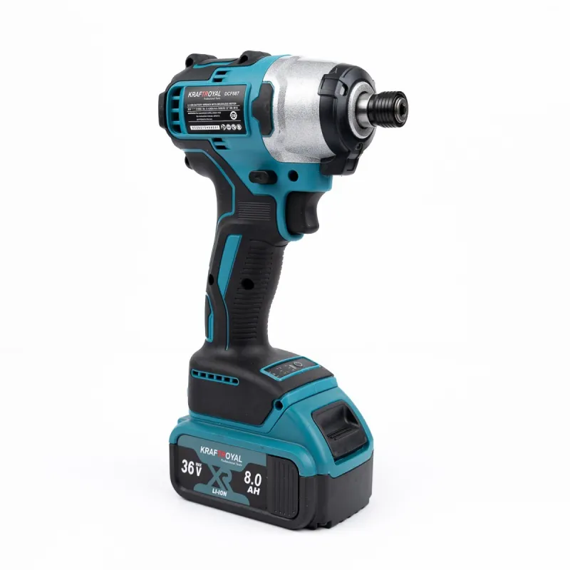 Set Bormasina de impact si masina de insurubat, 2 acumulatori, 36V,10A, KRAFT ROYAL