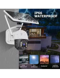 Camera Wifi cu panou solar, 3MP, 1080P, Detectare umana, JT-8181XM 2