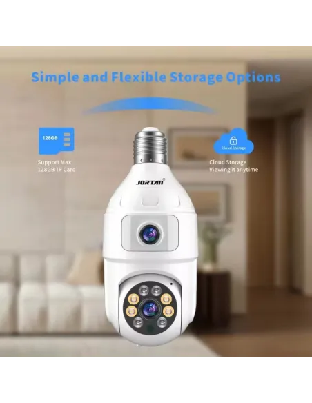 Camera dubla de supraveghere in bec, Wi-Fi Jortan, JTZ-9696, night vision + Card memorie 32gb