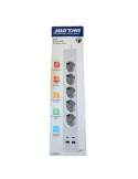 Prelungitor 5 prize, 2 porturi USB si 2 Type-C, 2m , Jortan