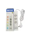 Prelungitor 3 prize, 2 porturi USB si 2 Type-C, 2m , Jortan