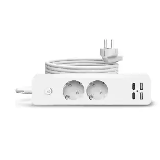 Prelungitor 2 prize, 2 porturi USB si 2 Type-C, 2m , Jortan