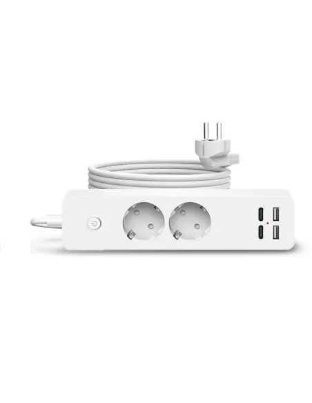 Prelungitor 2 prize, 2 porturi USB si 2 Type-C, 2m , Jortan