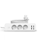 Prelungitor 3 prize, 2 porturi USB si 2 Type-C, 2m , Jortan