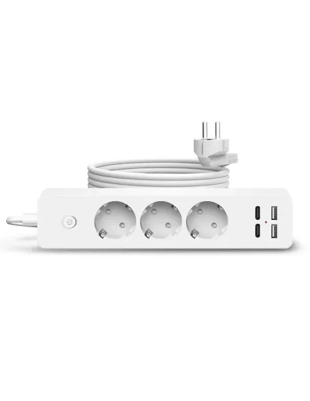 Prelungitor 3 prize, 2 porturi USB si 2 Type-C, 2m , Jortan