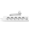 Prelungitor 5 prize, 2 porturi USB si 2 Type-C, 2m , Jortan
