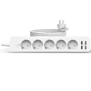 Prelungitor 5 prize, 2 porturi USB si 2 Type-C, 2m , Jortan