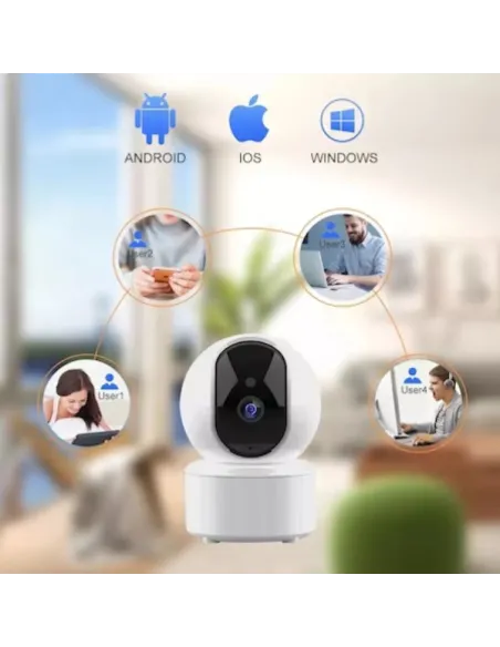 Camera supraveghere 360, , Wi-Fi, IP44, HD, 2 MP, Jortan JT-8183