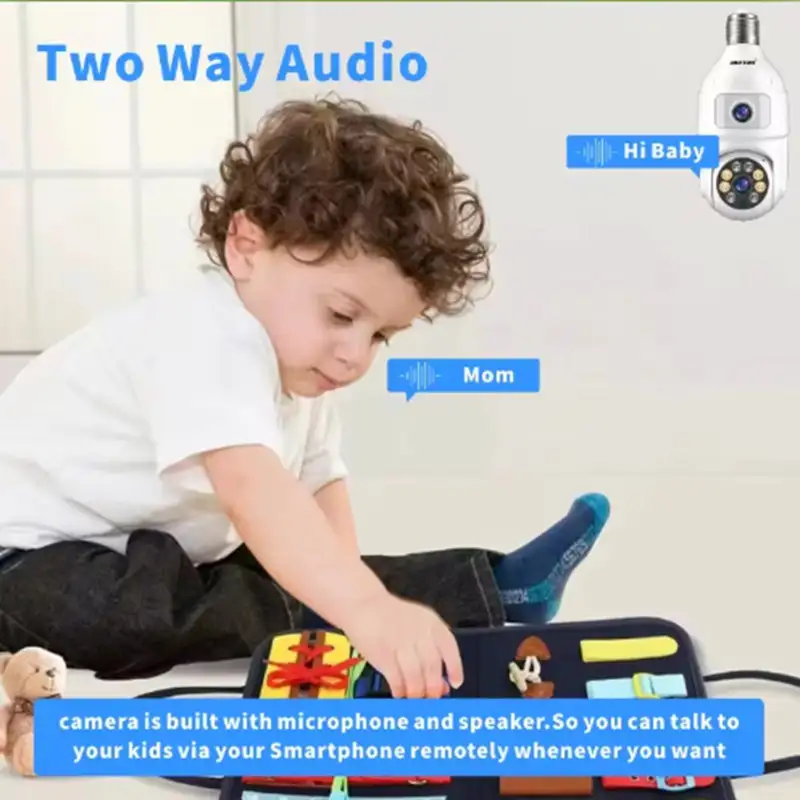 Camera dubla de supraveghere in bec, Wi-Fi Jortan, JTZ-9696, night vision + Card memorie 32gb