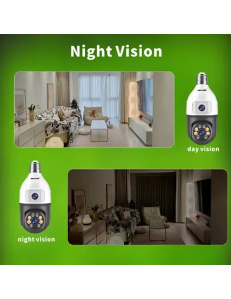 Camera dubla de supraveghere in bec, Wi-Fi Jortan, JTZ-9696, night vision + Card memorie 32gb