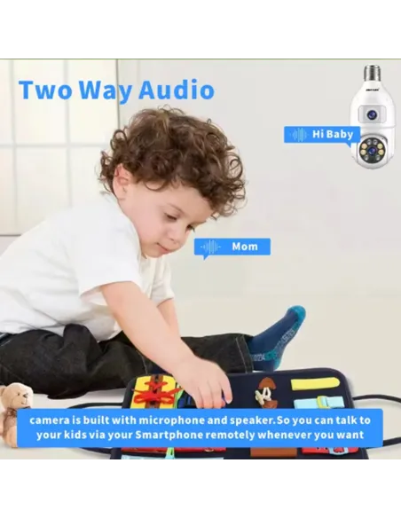 Camera dubla de supraveghere in bec, Wi-Fi Jortan, JTZ-9696, night vision + Card memorie 32gb