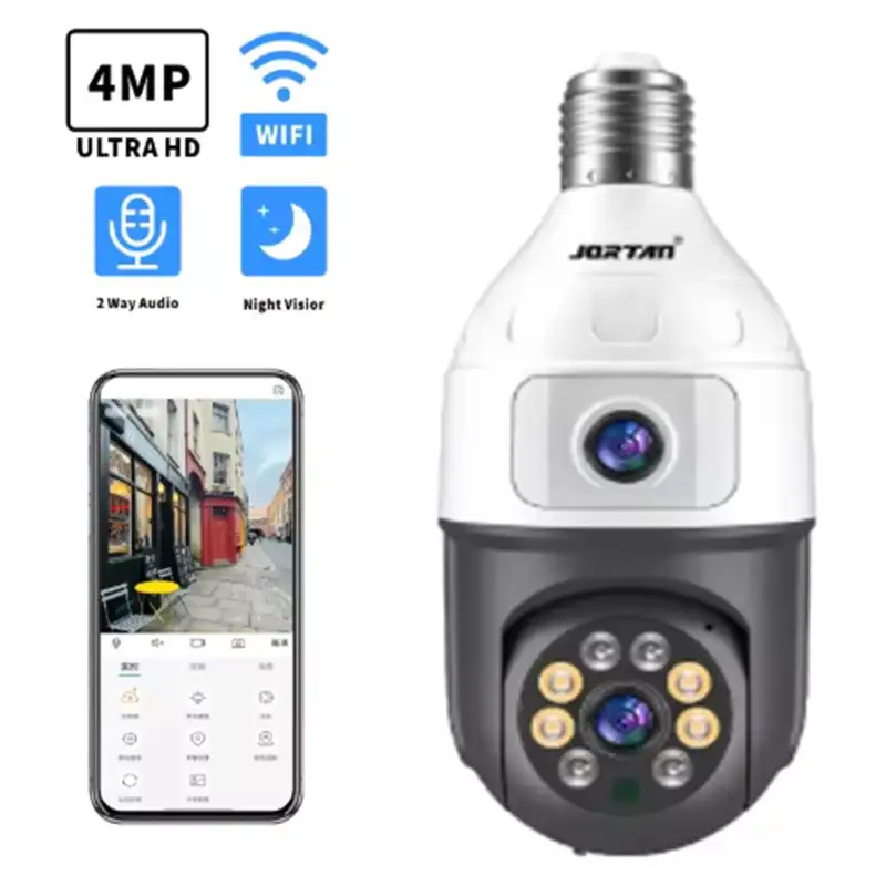 Camera dubla de supraveghere in bec, Wi-Fi Jortan, JTZ-9696, night vision + Card memorie 32gb