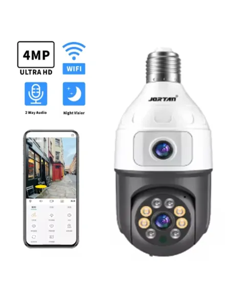 Camera dubla de supraveghere in bec, Wi-Fi Jortan, JTZ-9696, night vision + Card memorie 32gb