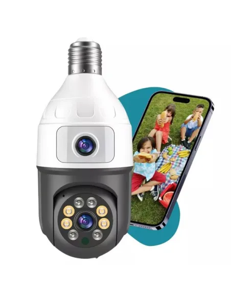 Camera dubla de supraveghere in bec, Wi-Fi Jortan, JTZ-9696, night vision + Card memorie 32gb