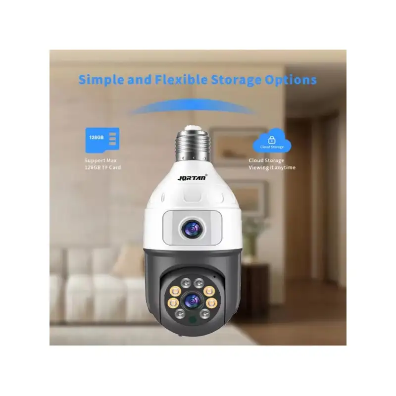 Camera dubla de supraveghere in bec, Wi-Fi Jortan, JTZ-9696, night vision + Card memorie 32gb
