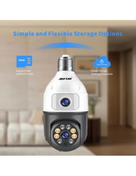 Camera dubla de supraveghere in bec, Wi-Fi Jortan, JTZ-9696, night vision + Card memorie 32gb