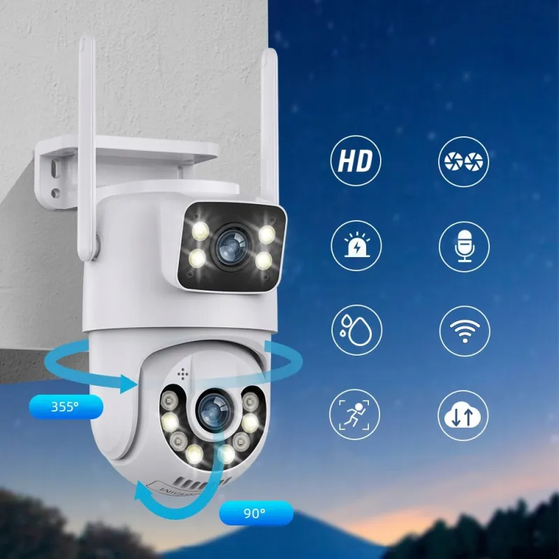 Camera video dubla 360 WiFi , Jortan 6MP, JTZ-9697 + CARD 32 GB