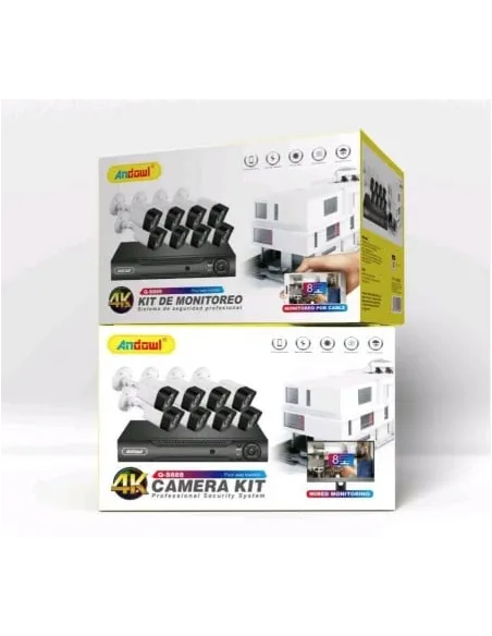 KIT 8 CAMERE SUPRAVEGHERE, Wifi, 3MP, 1080P, ANDOWL S888PRO