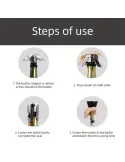 4 x Dop Reutilizabil Otel inoxidabil pentru șampanie și vin roșu
