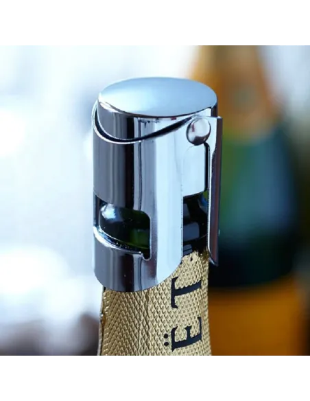 4 x Dop Reutilizabil Otel inoxidabil pentru șampanie și vin roșu