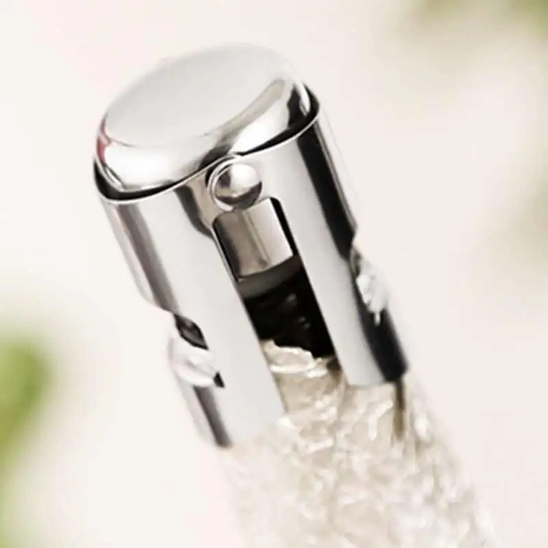 4 x Dop Reutilizabil Otel inoxidabil pentru șampanie și vin roșu