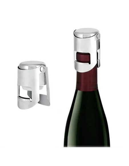 4 x Dop Reutilizabil Otel inoxidabil pentru șampanie și vin roșu