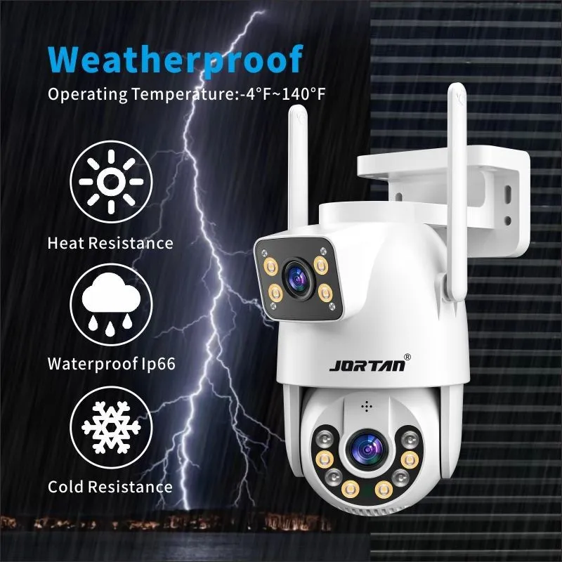 Camera video dubla 360 WiFi , Jortan 6MP, JTZ-9697 + CARD 32 GB