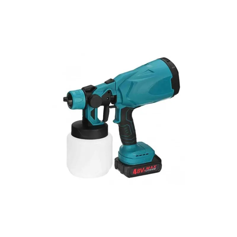 Pistol de vopsit 24V cu 2 acumulatori,rezervor 800 ML, putere 650 ML/ min