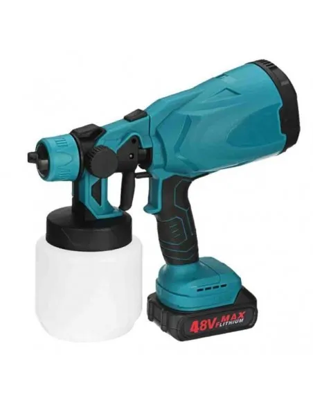 Pistol de vopsit 24V cu 2 acumulatori,rezervor 800 ML, putere 650 ML/ min