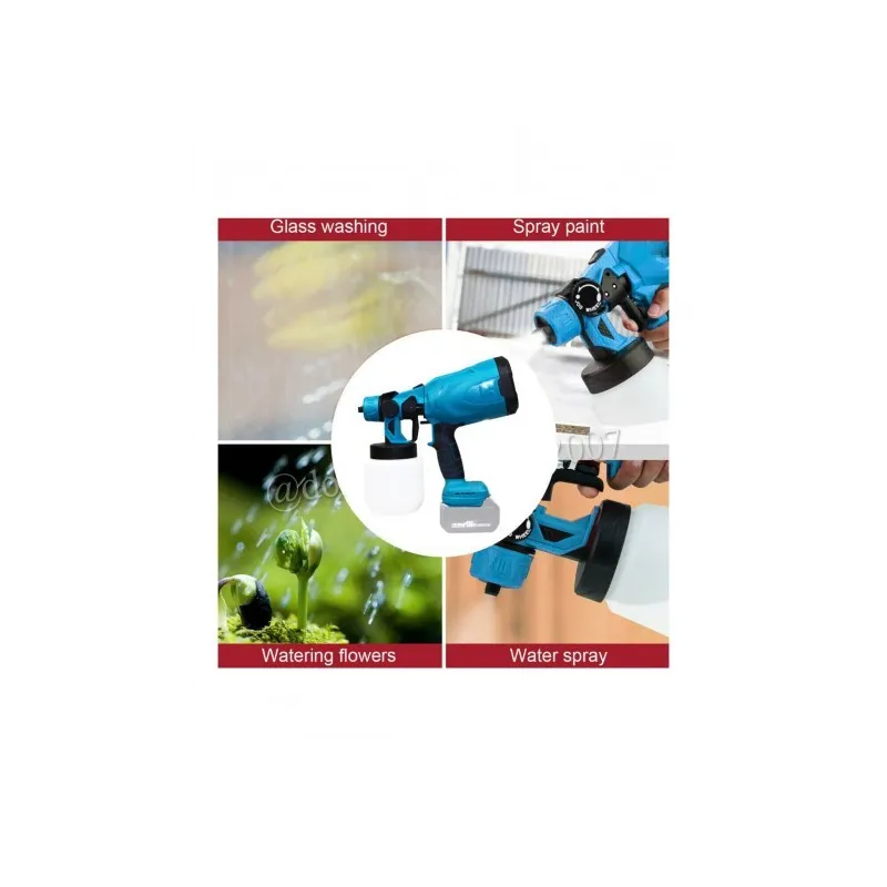 Pistol de vopsit 24V cu 2 acumulatori,rezervor 800 ML, putere 650 ML/ min