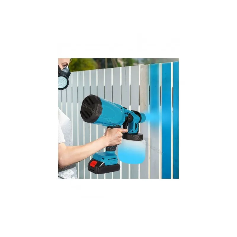 Pistol de vopsit 24V cu 2 acumulatori,rezervor 800 ML, putere 650 ML/ min