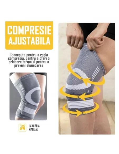 Genunchiera elastica, ideala pentru toate tipurile de sporturi dinamice