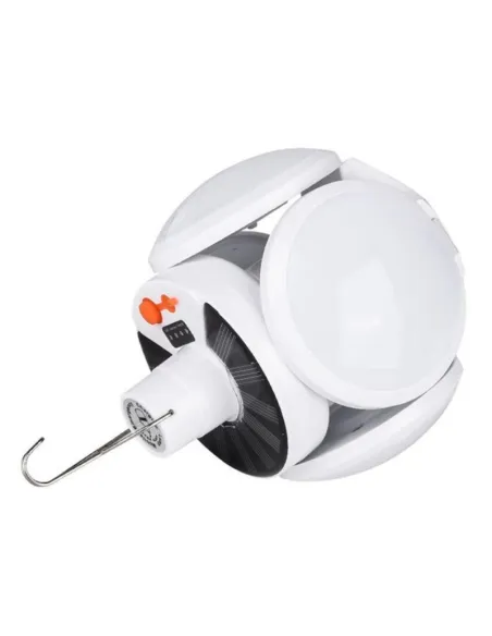 Lampa solara, pliabila, prindere carlig cu 5 moduri de iluminare culoare alb