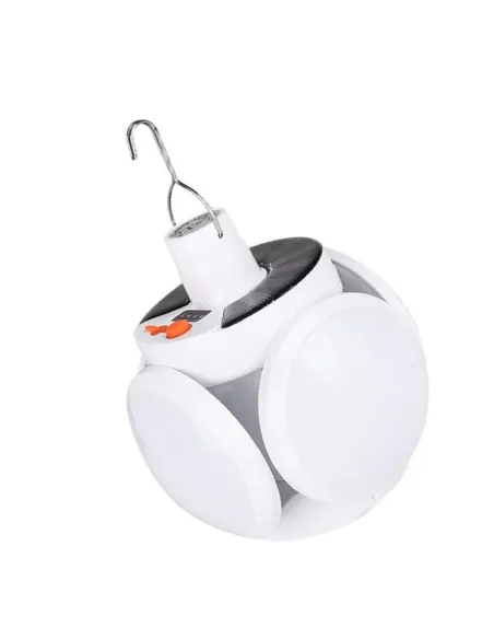 Lampa solara, pliabila, prindere carlig cu 5 moduri de iluminare culoare alb
