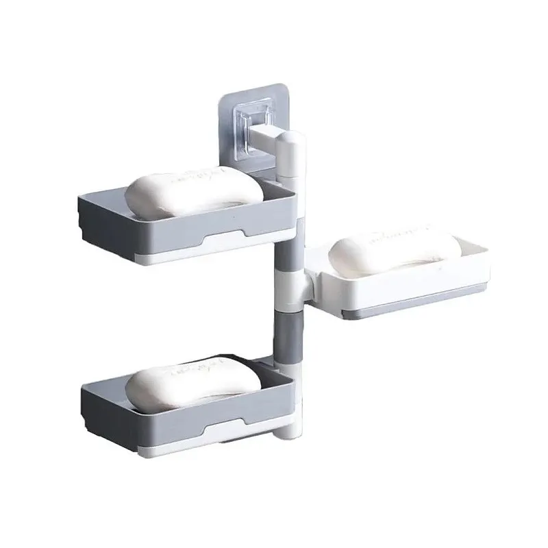 Suport baie pentru sapun cu 3 rafturi