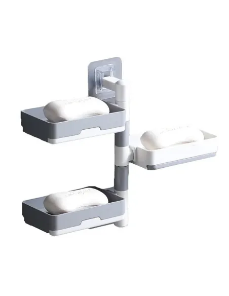 Suport baie pentru sapun cu 3 rafturi