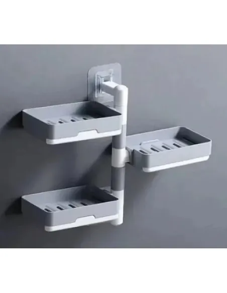 Suport baie pentru sapun cu 3 rafturi