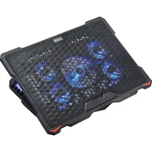 Suport Cooler pentru laptop Serioux NCP035, 10-17.3", 5 ventilatoare, USB, negru