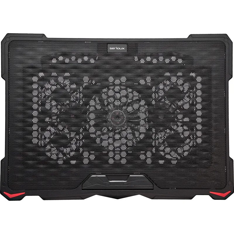 Suport Cooler pentru laptop Serioux NCP035, 10-17.3", 5 ventilatoare, USB, negru