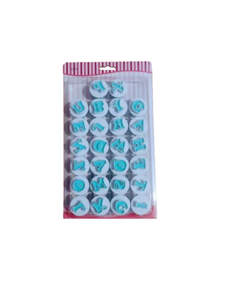 Set decupatoare cu piston litere mari , 26 bucati