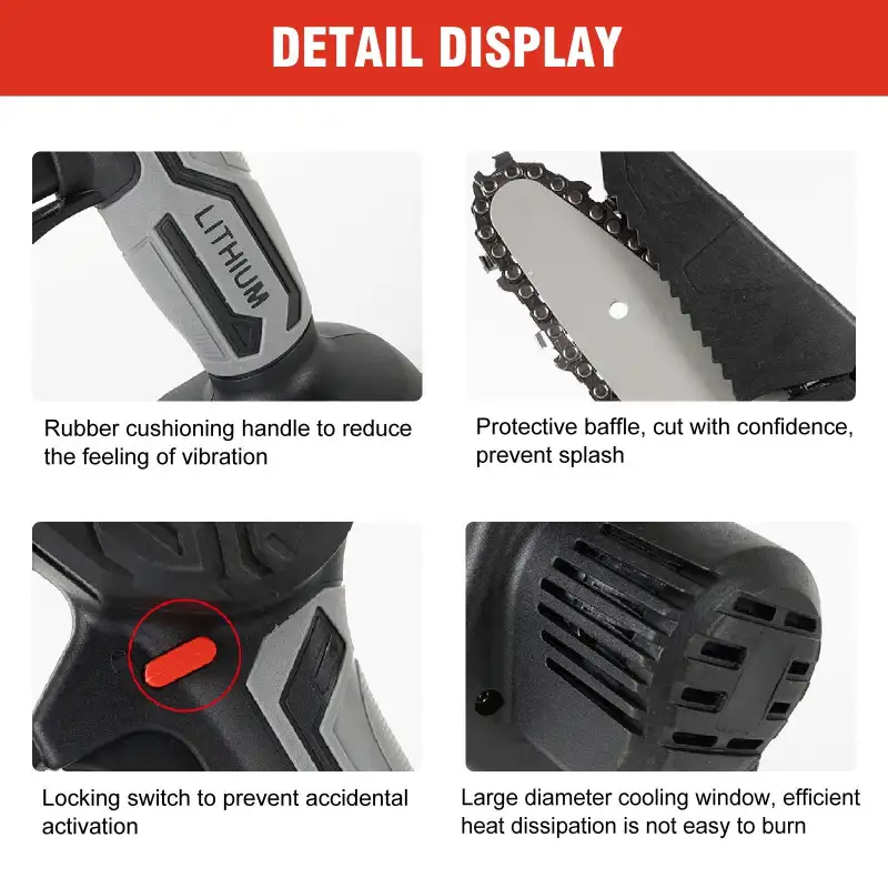 Mini drujba 48V, 6 inch, 2 acumulatori Li-ion, Dasgut