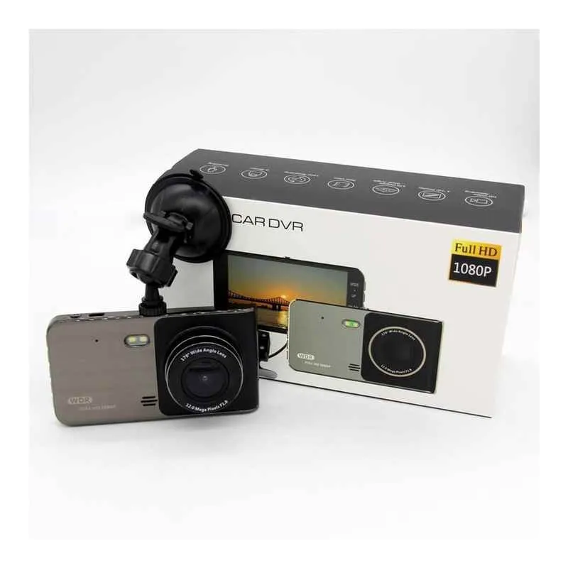 Camera DVR dubla, ecran 4 inch,Full HD 1080p, 170 grade, marșarier