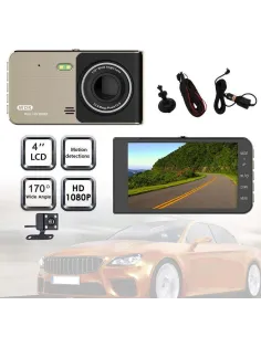 Camera DVR dubla, ecran 4 inch,Full HD 1080p, 170 grade, marșarier 2