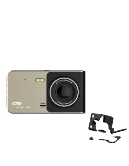 Camera DVR dubla, ecran 4 inch,Full HD 1080p, 170 grade, marșarier