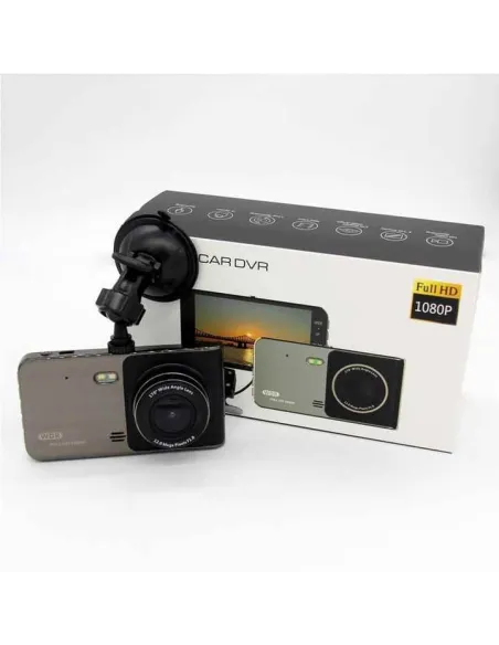 Camera DVR dubla, ecran 4 inch,Full HD 1080p, 170 grade, marșarier