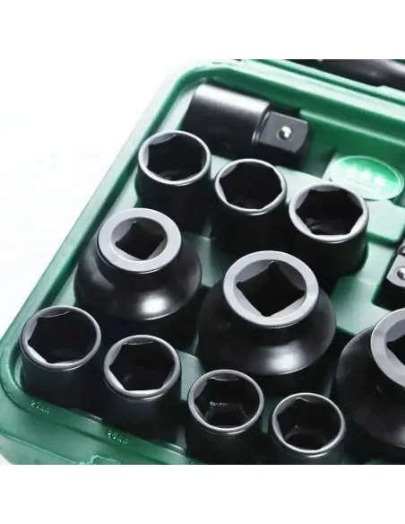 Trusa 26 Tubulare Hexagonale Mari 3/4 " Camion 21 - 65 mm in 6 laturi